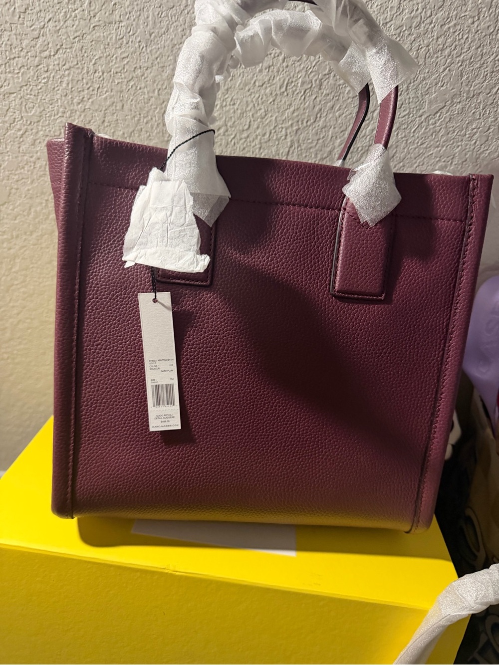 Marc Jacobs Women's Wine Red Workwear The Tote - Picture 2 of 5